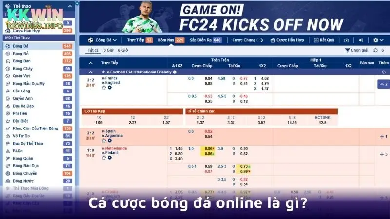 Cá cược bóng đá online là gì?