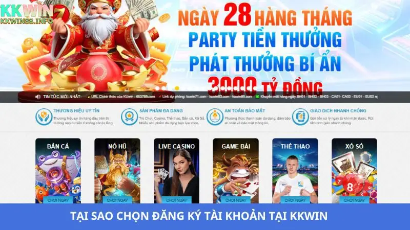 Đăng ký KKwin thoải mái tham gia chơi cá cược online