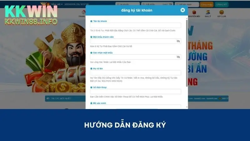 Hướng dẫn đăng ký tài khoản thành viên đơn giản