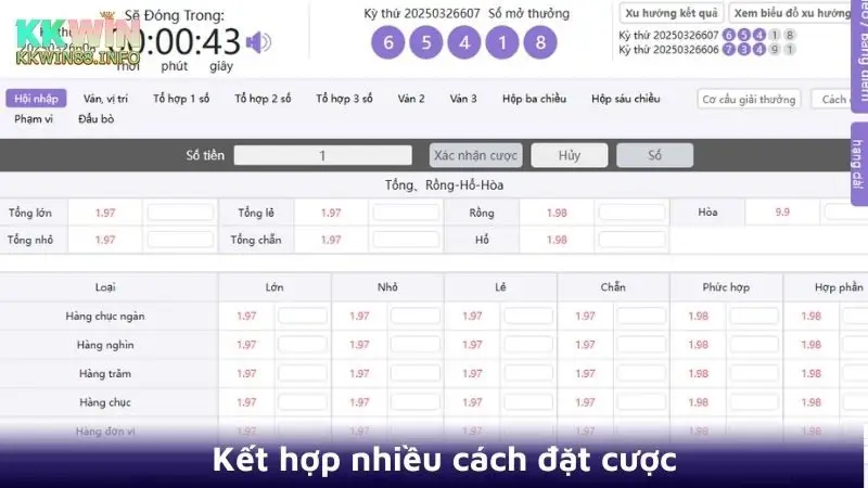 Kết hợp nhiều cách đặt cược khi chơi